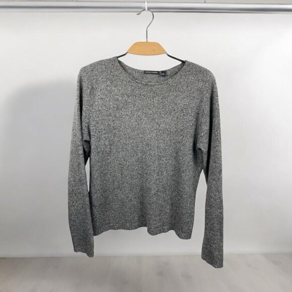 National Standards Marled Dark Grey Slub Wool Sweater Size M - Picture 1 of 5